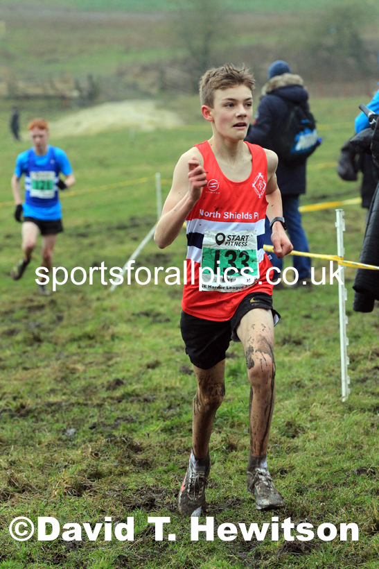 Boys under-15s 2022 North Eastern Harrier League, Thornley Farm, Peterlee, County Durham. Photo: David T. Hewitson/Sports for All Pics